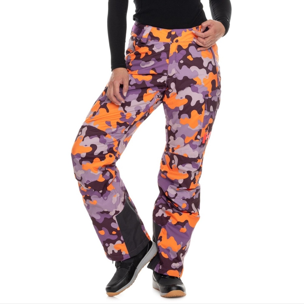 Helly Hansen Switch PrimaLoft Cargo Ski Pants Waterproof Insulated Camo Womens